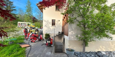 Rauchbekämpfung nach dem Löschen.