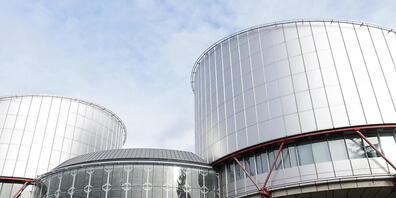 ARCHIV - Der Europäische Gerichtshof für Menschenrechte (EGMR). Russland verstößt mit der Sperrung oppositioneller Internetseiten nach Ansicht des Europäischen Gerichtshofs für Menschenrechte (EGMR) gegen die Meinungsfreiheit. Foto: Jean-Christoph...