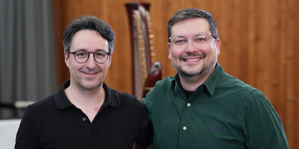 Michael Räber-Köck und Oleksandr Chugai. (von links) 