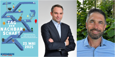 Ankündigungsflyer, Pascal Nägeli und Silvan Holenstein. (v.l.n.r.)
