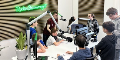 In Aarau können die Kinder Radioluft schnuppern.