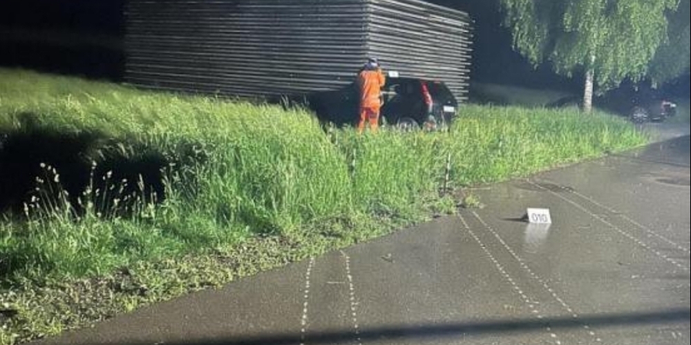 Hier endete die Fahrt des Junglenkers abrupt.