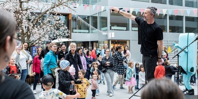 Frühlingsstimmung am Flughafen Zürich.