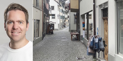 In längeren Ladenöffnungen sieht Matthias Kraaz (l.) ein Konjunkturprogramm für die Wirtschaft im See-Gaster und in Rapperswil Jona – auch in der Altstadt.