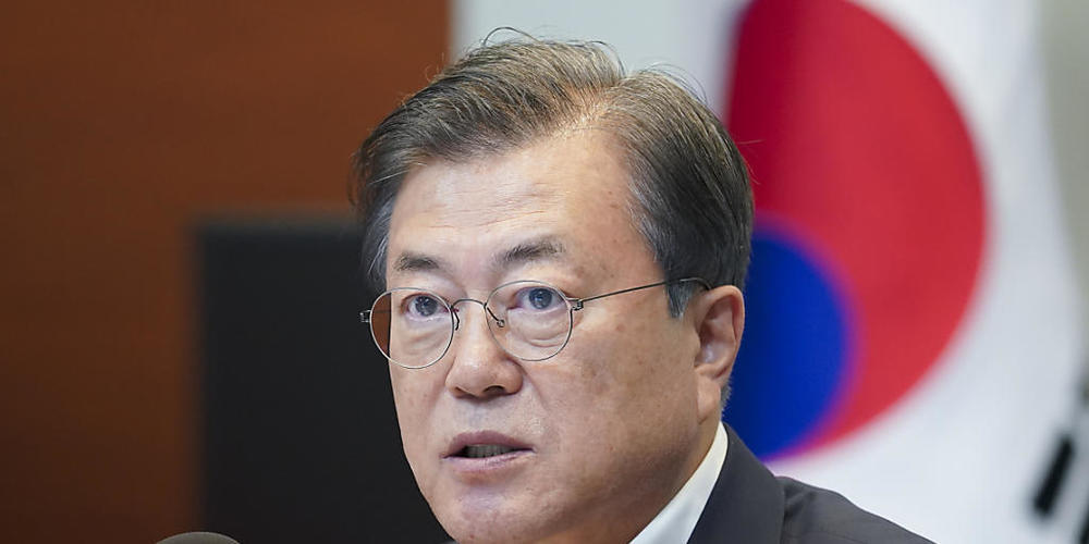 Südkoreas Präsident Moon Jae In. Foto: -/YNA/dpa