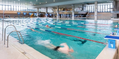 Vorderhand geschlossen: das Hallenbad Oerlikon.