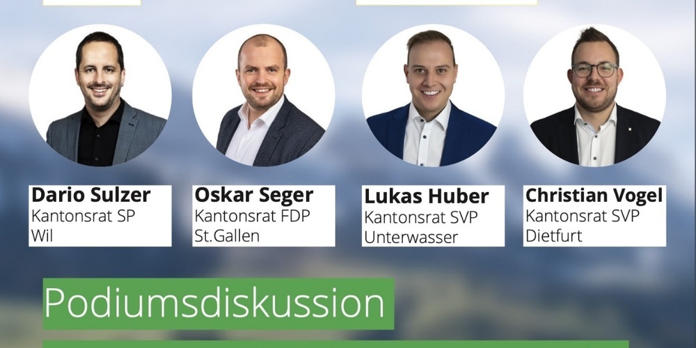 Teilnehmende am Podiumsgespräch.