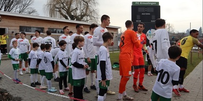 Der Tabellenführer FC Kreuzlingen in der heimischen EC TECHNIK REMU Arena.