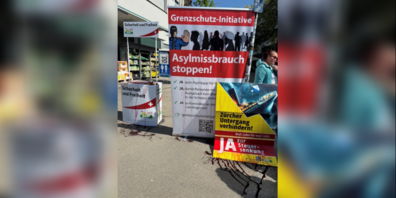 So sah der Stand der SVP nach der Sirup-Aktion aus.