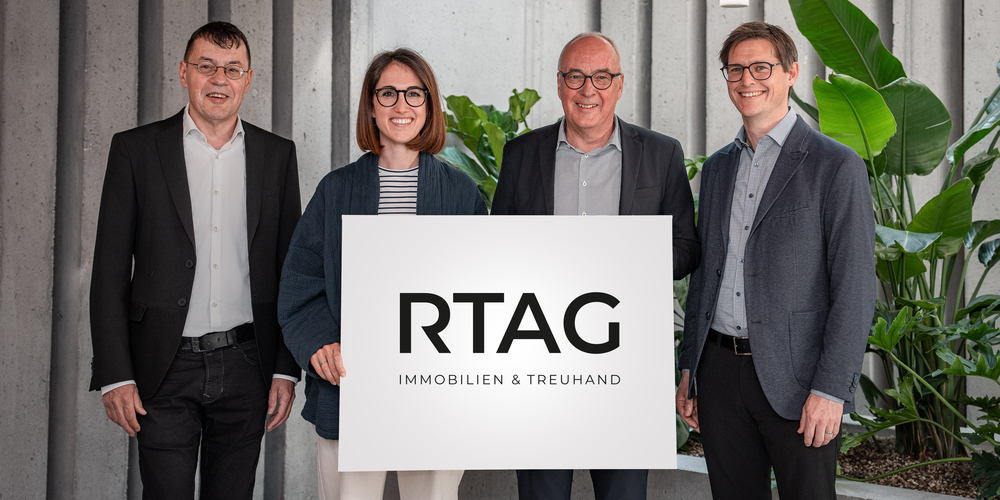 Markus Stieger (Partner), Alexandra Vorburger (Marketing), Roger Stieger (Partner) und Daniel Mosch (Partner)