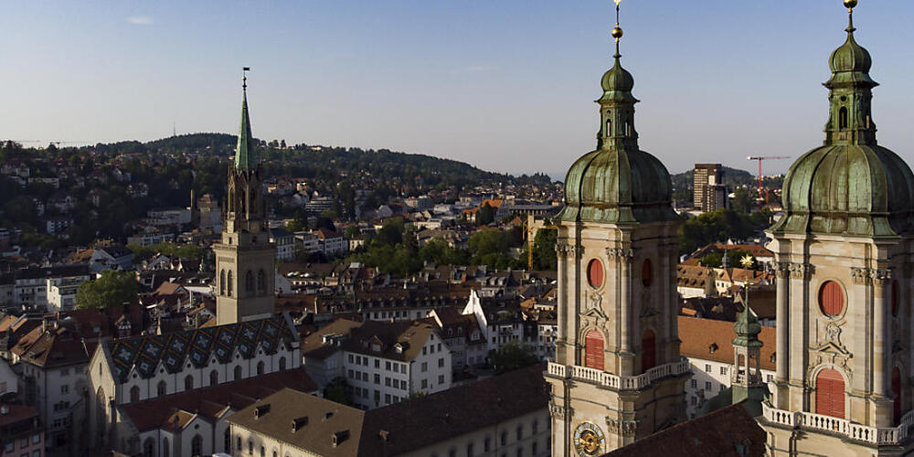 Die Stiftskirche in St. Gallen beim Sitz des Bistums.