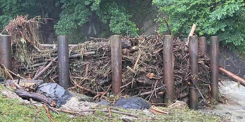 Schwemmholzrechen im Brüelbach sind eine der Massnahmen gegen mögliche Hochwasser.