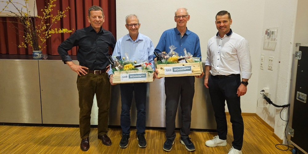  (v.l.n.r): Ruedi Menzi, Ruedi Baumgartner, Paul Oertli und Matthias Bieri