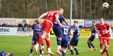 Die Kopfballstärke von Flo Haltiner ist noch nicht bis ins Thurgau durchgedrungen. Er traf herrlich zum 2:0. 