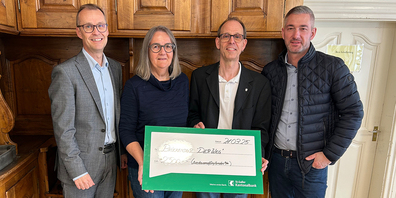 Den Berufseinstieg von jungen Leuten fördern: Roman Rupp (Präsident Rotary-Club), Marlis Bislin und Markus Roth («Der Weg») sowie Jörg Tanner (Rotary-Club, von links) stehen ­dafür ein.