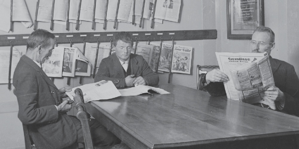 In Rüti gab es einst einen öffentlichen Lesesaal. Darin wurde später eine Volksbibliothek eingerichtet.