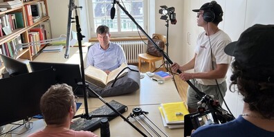 Produktion neue Stibi-Filme – mit Philipp Lenz, stv. Stiftsbibliothekar