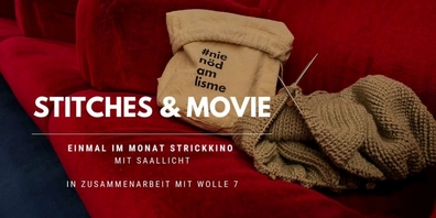 Einmal im Monat: Strickkino in der Kinobar Leuzinger Rapperswil.