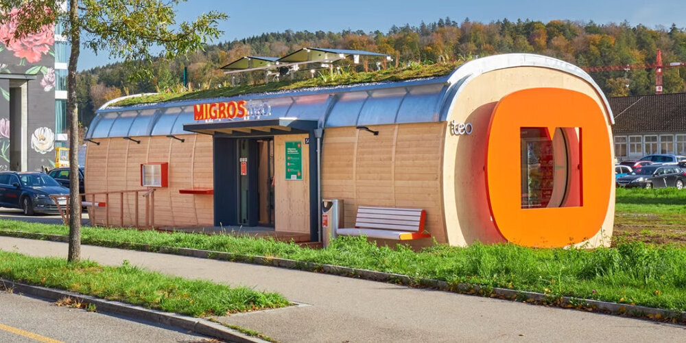 «teo» ist ein neues Einkaufsformat der Migros mit Selbstbedienung und ohne Personal. Ein solcher wird an der Hinwilerstrasse 53 in Wetzikon installiert.
