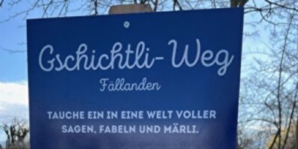 Der Gschichtli-Weg verläuft über eine Strecke von 2,5 km.