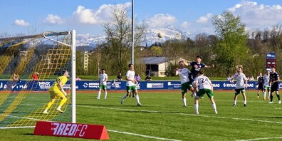 Der FC Kreuzlingen im Spiel gegen den FC Uzwil.