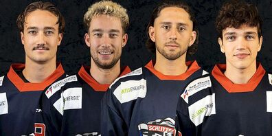 von links: Lars Heuberger, Silas Heuberger, Elias Brügger und Pascal Anderegg.