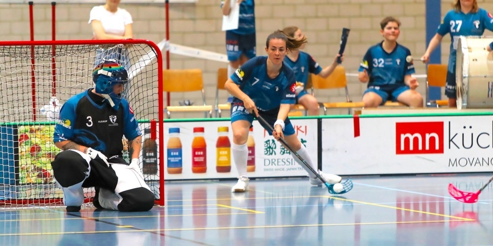 Die Glattalerinnen (#3 Tamara Thomann und #7 Corina Frech) hatten die Partie im Griff.