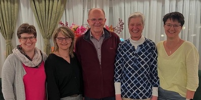 Im Bild v.l.: Melanie Maino, Patricia Kalberer, Christian Lückl, Ursula Bürge und  Angi Fischer.