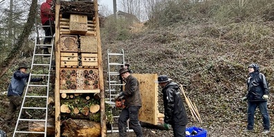  Der erste Lebensturm in der Gemeinde steht – gut sichtbar für die Bevölkerung und als Symbol für gelebten Naturschutz.