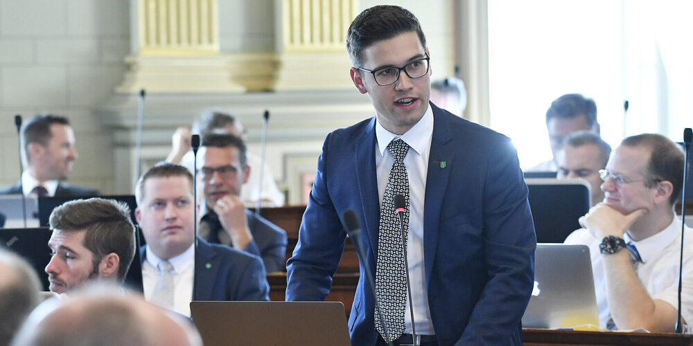 Sascha Schmid, Fraktionspräsident der SVP im St.Galler Kantonsrat