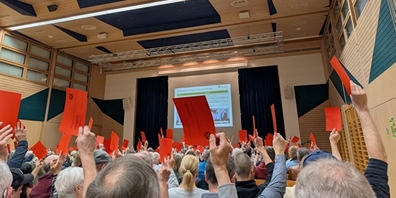 Drei Prozent der Eschenbacher Stimmbürgerinnen und Stimmbürger beteiligten sich an der Bürgerversammlung im Dorftreff Eschenbach.
