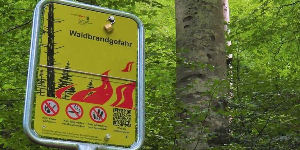 Die Waldbrandgefahr im Kanton Glarus wird aktuell als erheblich eingestuft. (Symbolbild)