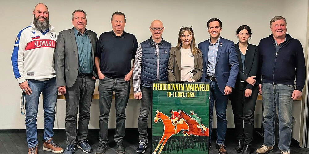 Der neue Vorstand: Marcel Jäger, Heinz Dürler, Heinz Tschudi, Markus Monstein, Bettina Lampert, Dario Vogel, Milena Amstutz und Alfons Zindel.