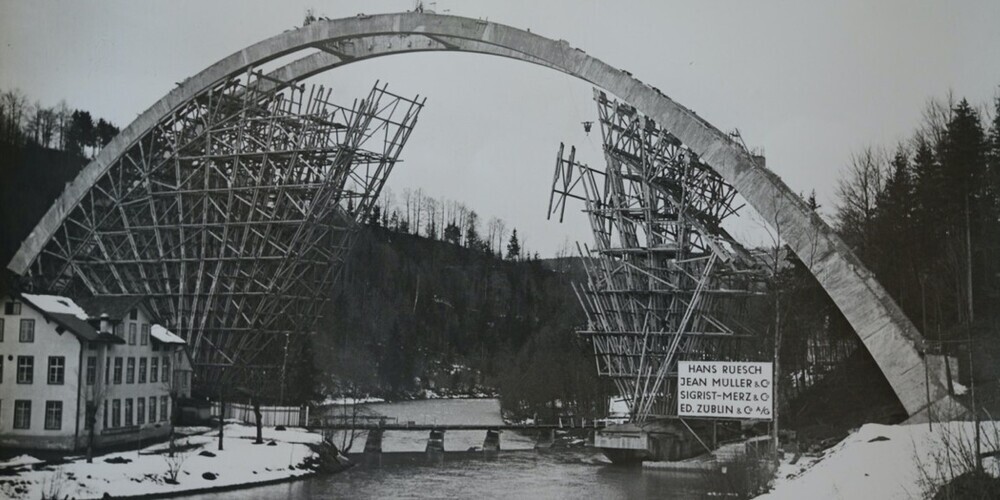 Fürstenlandbrücke: Baufortschritt um 1940