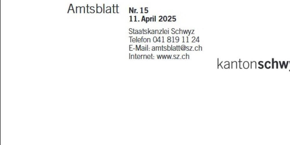 Das Amtsbaltt erscheint ein Mal pro Woche.