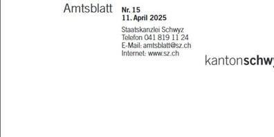 Das Amtsbaltt erscheint ein Mal pro Woche.