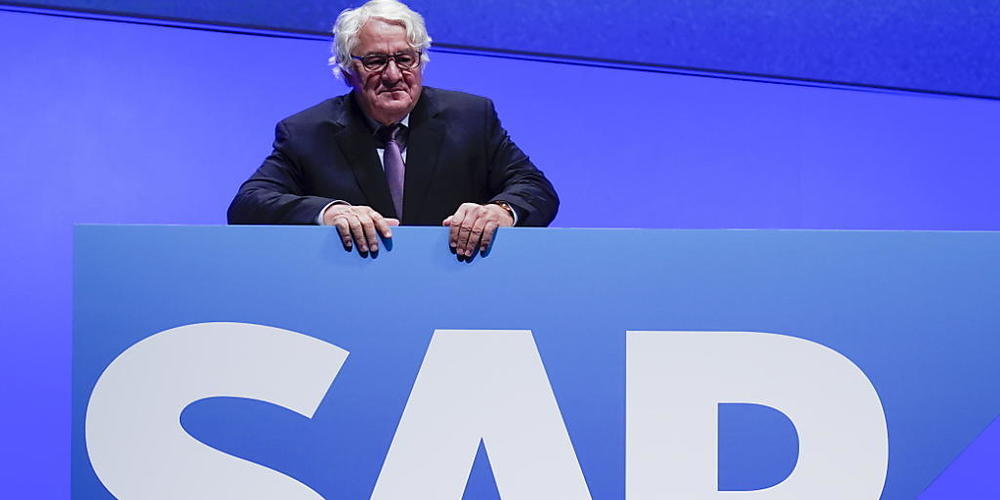 Der deutsche Softwareriese SAP kann auf ein starkes zweites Quartal zurückblicken - im Bild der SAP-Mitgründer und Vorstandsvorsitzende Hasso Plattner. (Archiv)