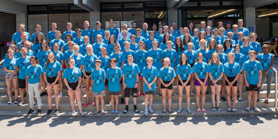 Über 80 Schwyzerinnen und Schwyzer genossen und schwitzten diese Woche im 50. Schwyzer Jugend- und Sportlager in Tenero. (Bilder: Erhard Gick)