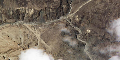 HANDOUT - Das Satelitenbild zeigt den Ort des Zusammenstoßes von indischen und chinesischen Soldaten im Himalaya. Foto: Uncredited/Plant Labs/AP/dpa - ACHTUNG: Nur zur redaktionellen Verwendung im Zusammenhang mit der aktuellen Berichterstattung u...
