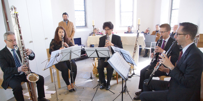 Die 4 Clarinets treten heute in Lachen auf. Eine Voranmeldung wird empfohlen. (Bild: Paul A. Good)
