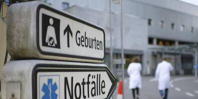 Einfahrt zur Notfall-Aufnahme am Kantonsspital St. Gallen. (Archivbild)