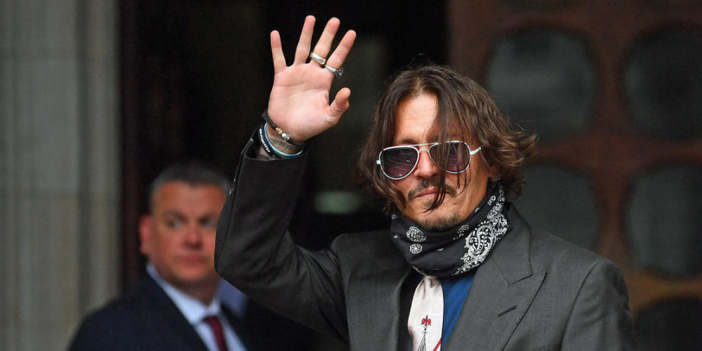 US-Schauspieler Johnny Depp trifft am High Court in London ein. Foto: Victoria Jones/PA Wire/dpa