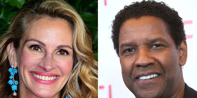 ARCHIV - Julia Roberts und Denzel Washington. Foto: Ian West/PA Wire/dpa