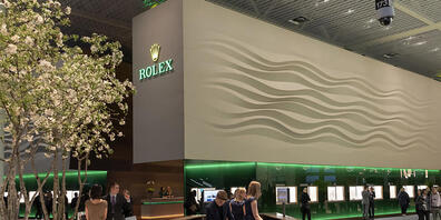 Die Messebetreiberin MCH hat ein erstes Konzept für ein Nachfolgeformat für die Baselworld vorgestellt. Im Bild: Der Rolex-Stand an der Baselworld 2019 (Archivbild).