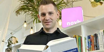 Max Schrems, Datenschutzaktivist, in seinem Büro in Wien. Foto: Hans Punz/APA/dpa