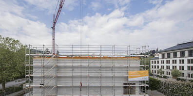 Das Geschäft mit Immobilien wird zunehmends schwieriger: eine Baustelle in St. Gallen (Symbolbild).