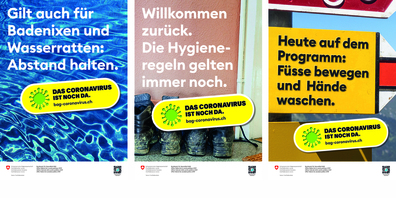 Das aktuelle Plakat des BAG promotet die Notwendigkeit des Contact Tracing. 