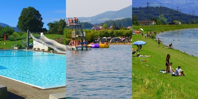 Wer im Linthgebiet baden möchte, hat die Qual der Wahl.
