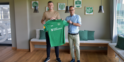 Florian Kamberi und FCSG-Präsident Matthias Hüppi (Bild: zVg)