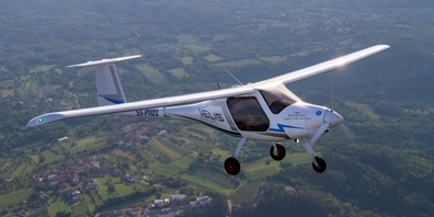 Der neue Elektroflieger «Velis Electro», mit dem zwei Flugpioniere einen etappierten Rekordflug von Schänis an die Nordsee absolvieren wollen.